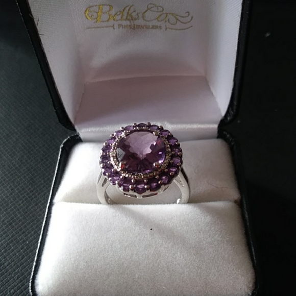Belk & Co. Jewelry - GORGEOUS AMETHYST QUARTZ 925 SILVER RING SIZE 7